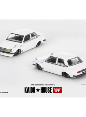 KaidoHouse122号达特桑510NISMO白色1/64合金车模MINIGT联名