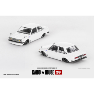 KaidoHouse122号达特桑510NISMO白色1/64合金车模MINIGT联名
