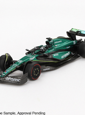 MINIGT1001阿斯顿马丁F1车队18号车2024巴林站64静态合金车模
