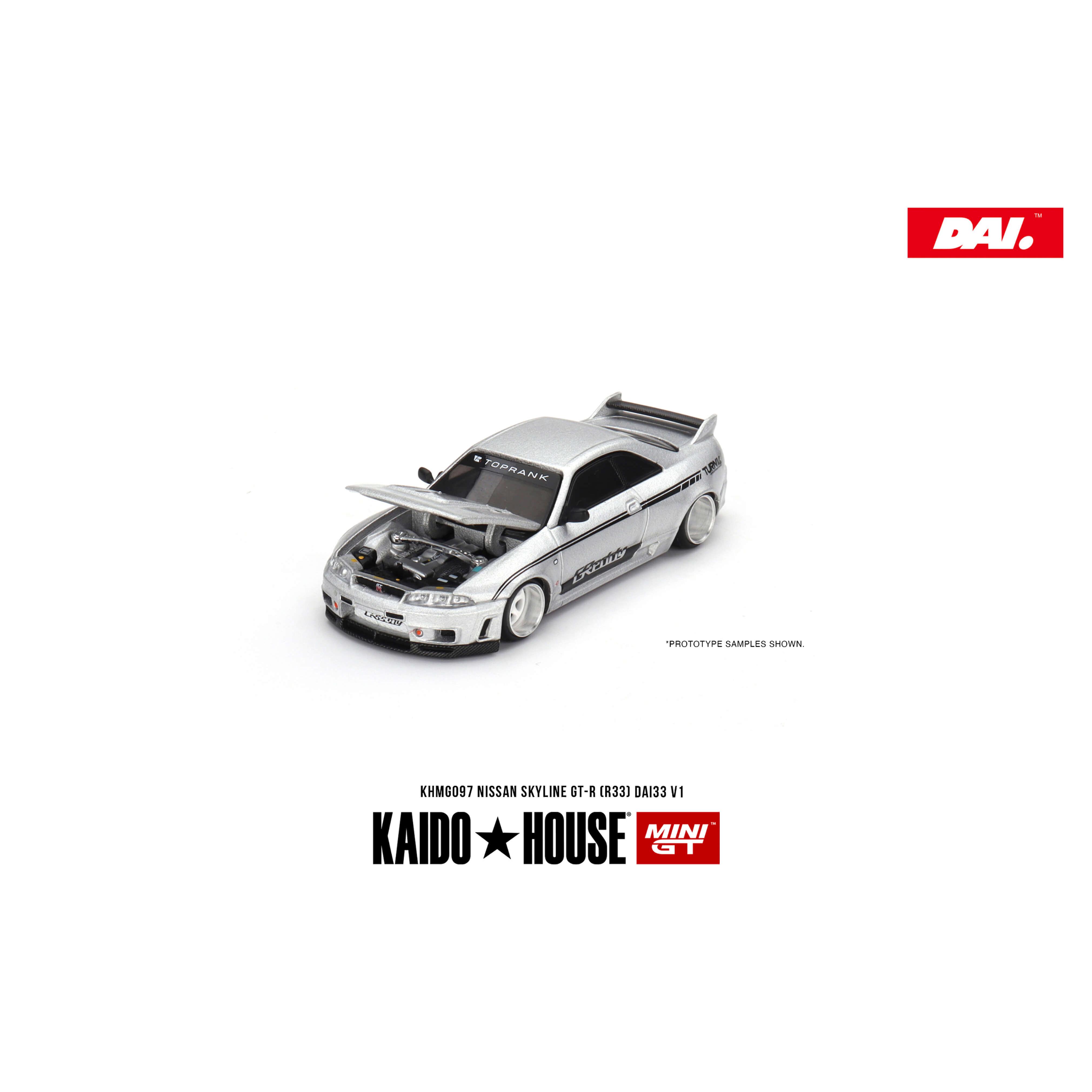 KaidoHouse097号MINIGT1/64合金车模尼桑NissanSKYLINE GTR33 DAI