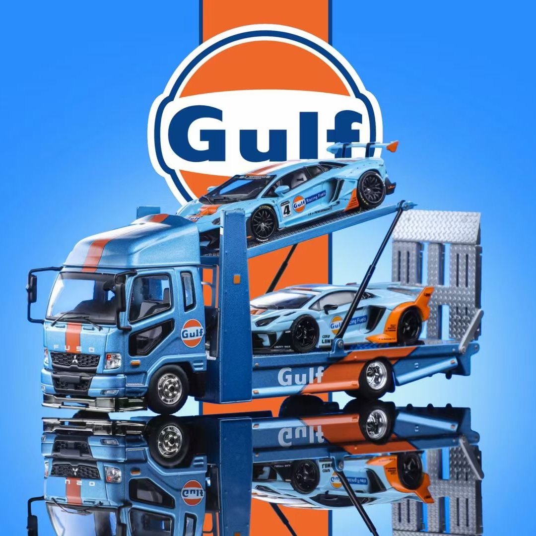 GCD三菱FUSO拖车海湾64合金车模