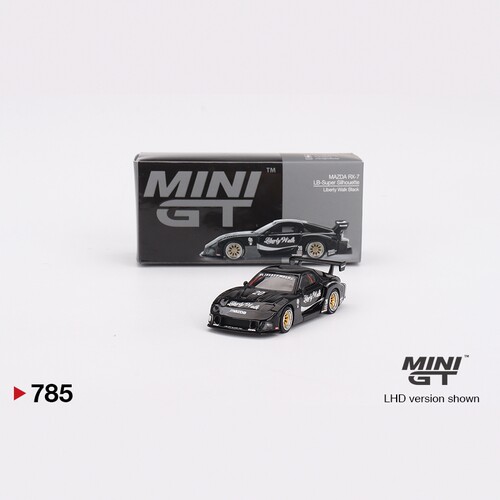 MINIGT785马自达RX7黑64合金车模