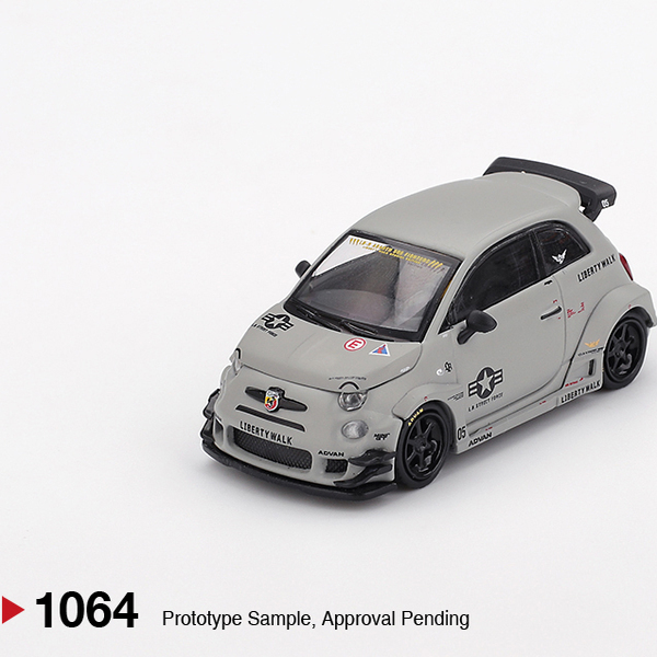 MINIGT1064阿巴斯Abas595LB-Works改装版战斗灰64合金汽车模型