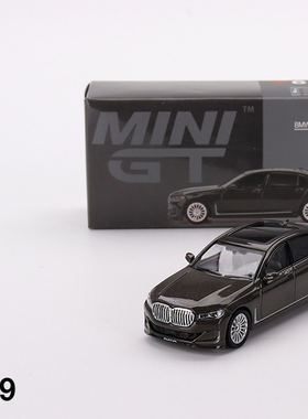 MINIGT619宝马BMWAlpinaB7xDrive金属深灰色64合金汽车静态模型