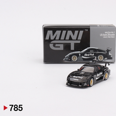 MINIGT785马自达RX7黑64合金车模