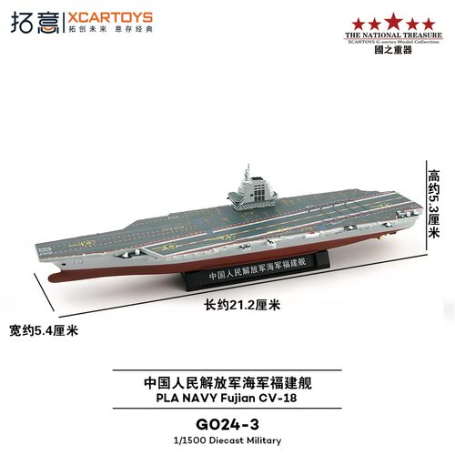 拓意福建舰11500合金模型