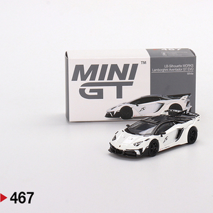 MINIGT467兰博基尼Lamborghini埃文塔多GTEVO大牛LB白64合金车模
