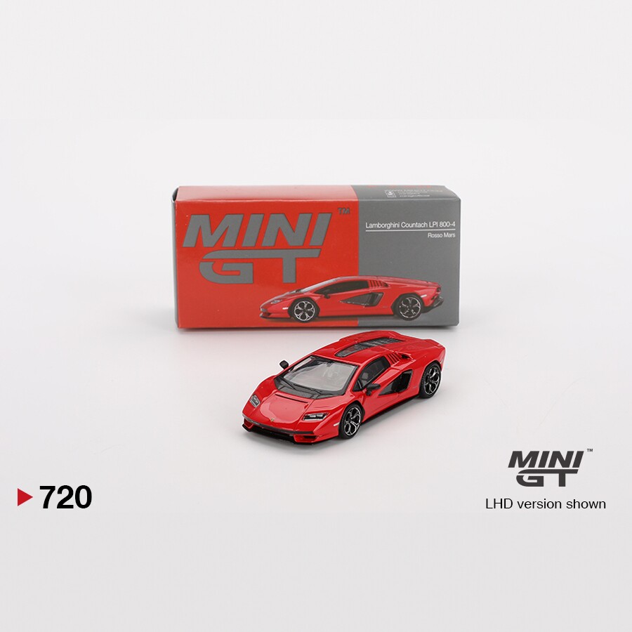 MINIGT720兰博基尼康塔什LPI800-4红色64合金汽车模型图片