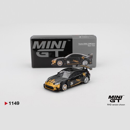 MINIGT1149丰田GR86黑金64合金车