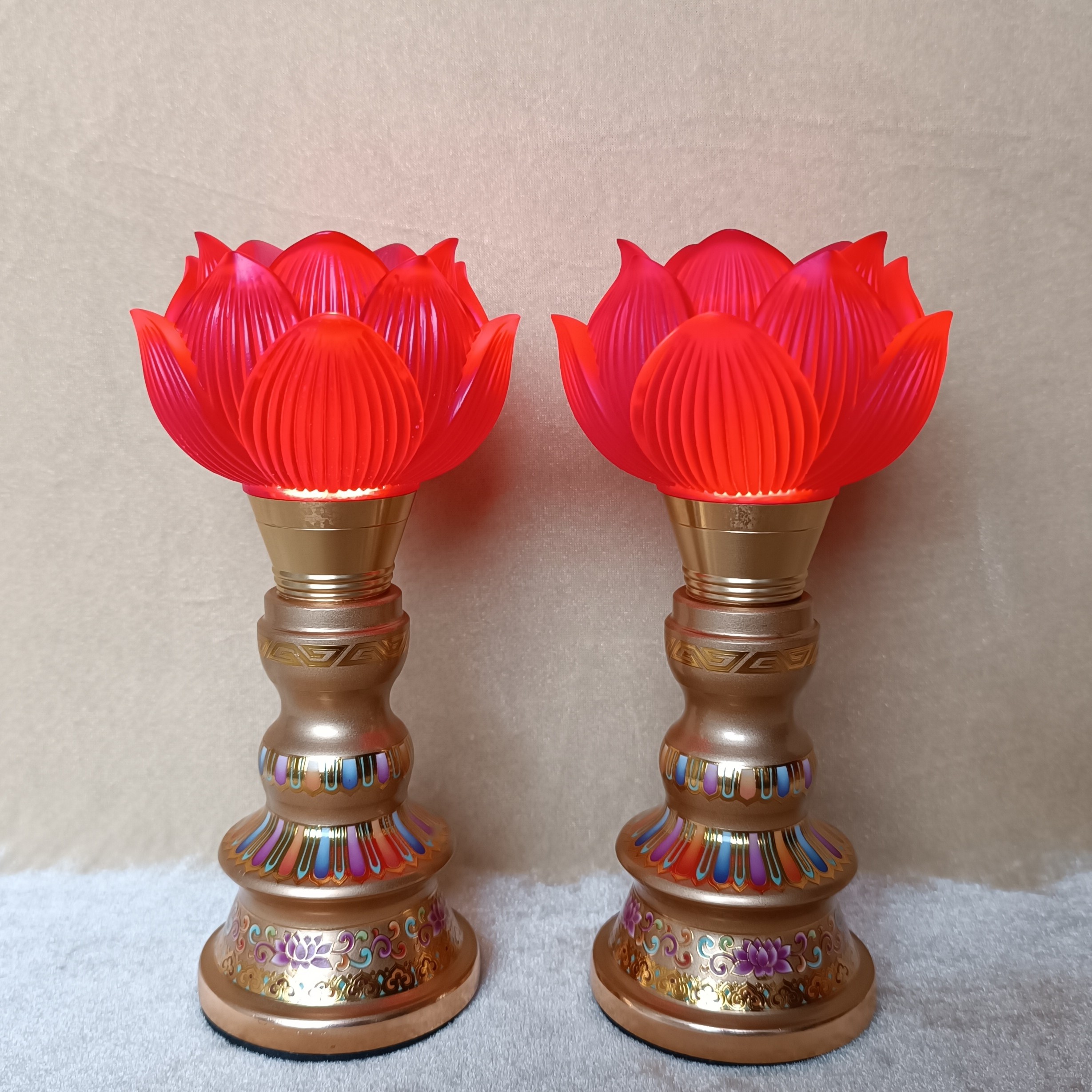 新款珐琅彩led充电莲花灯长明灯佛前供灯唐纹复古宫廷风莲花河灯,节庆用品/礼品,荷花灯/河灯,淘宝优惠券,粉丝福利购,淘宝优惠卷