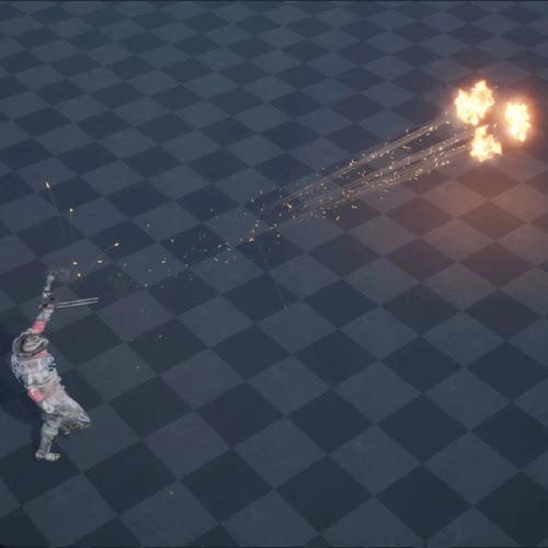 UE4UE5魔法枪射击手榴弹爆炸血特效Gunsmith Spell VFX Package