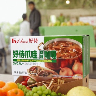 正品好侍爪哇风味咖喱块原味970g商用日式咖喱不辣蛋牛肉上海