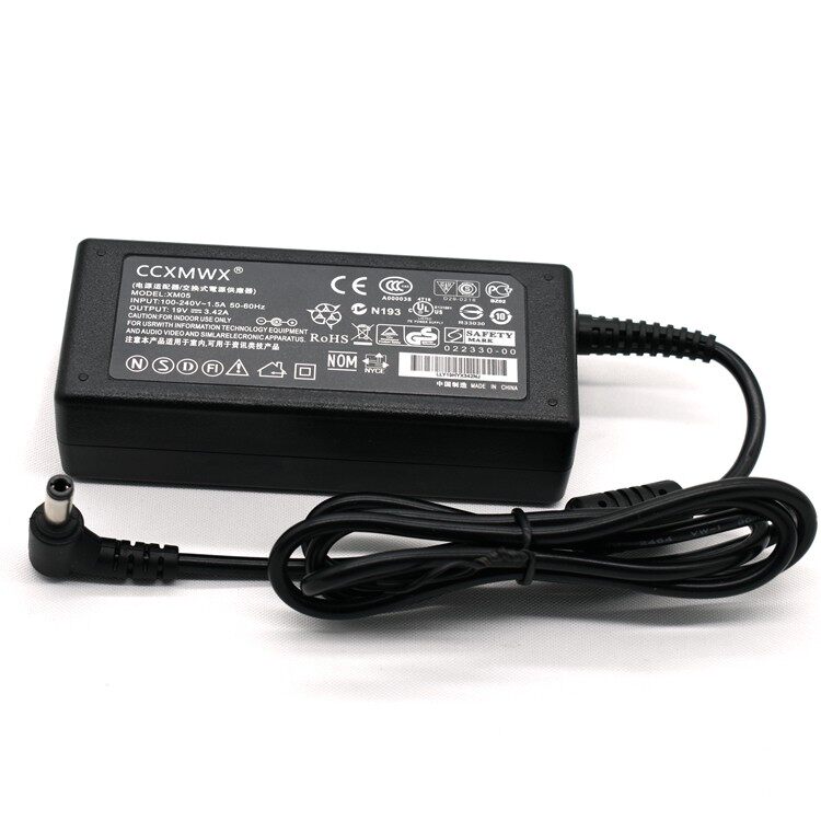 适用神舟优雅HP550笔记本电源适配器 19V3.42A手提电脑变压充电线