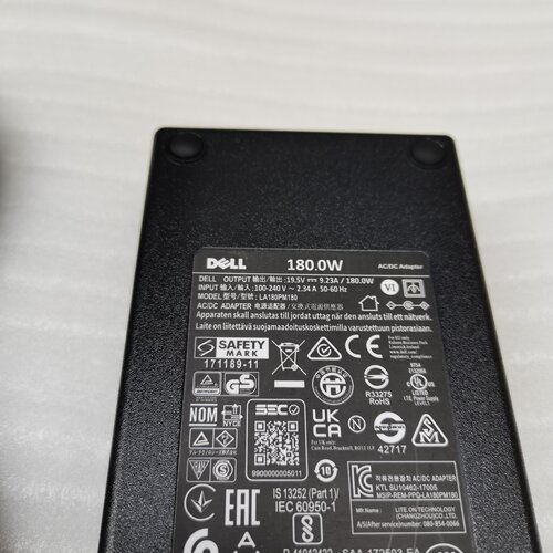DELL戴尔外星人大口带针180W电源移动工作站电源19.5V-9.23A原装