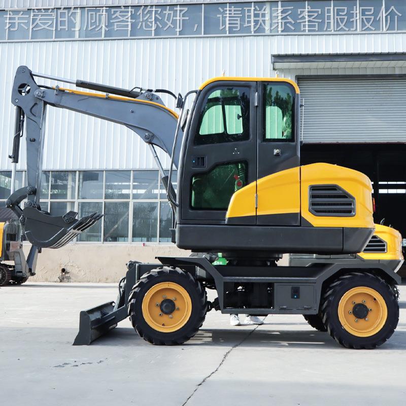 4SL-40型新0轮挖土机工式地用臂轮式挖掘机全长跨境外贸工程挖机