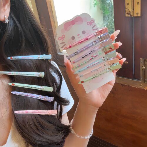 甜美猫咪可爱刘海一字发夹