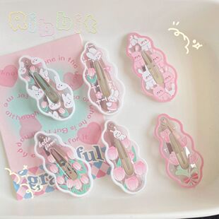 软妹云朵碎发夹2026网红新款甜美少女心刘海BB夹学生可爱花朵头饰