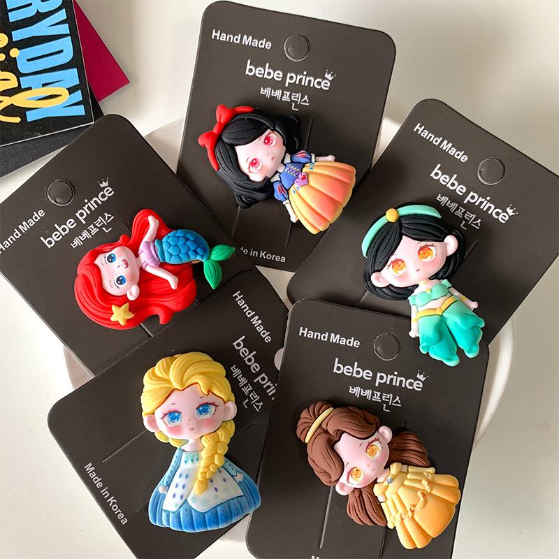 儿童白雪公主美人鱼发夹可爱