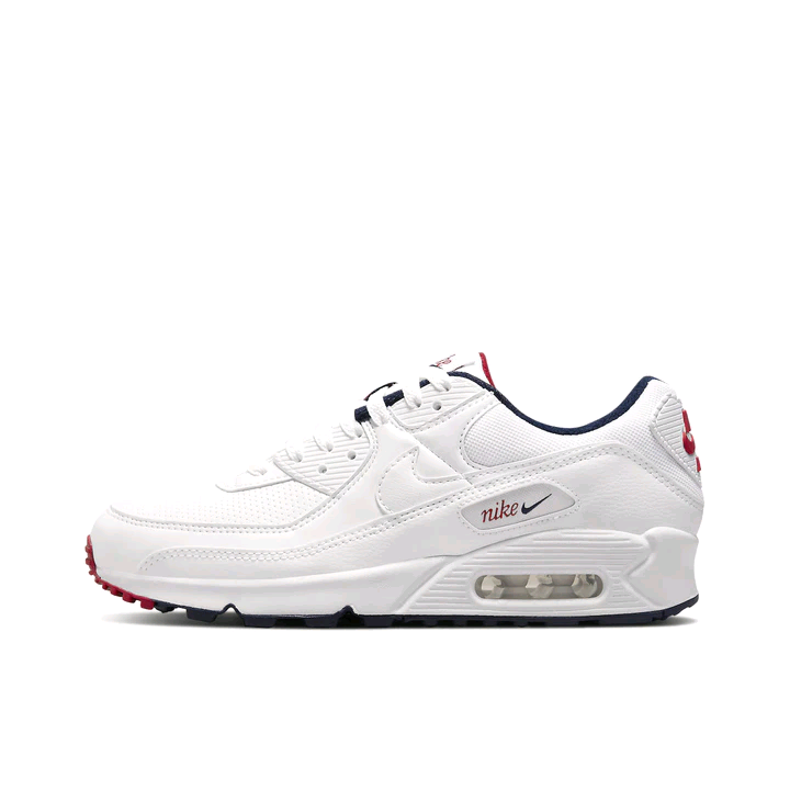 Nike Air Max 90 跑鞋 气垫合成革缓震透气复古 DJ5414-100 YT仓