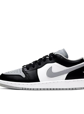 Air Jordan 1 Low AJ1黑白灰复古篮球鞋553560-039广东dc