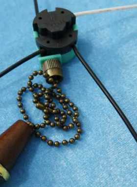 带电线吊扇电风扇灯拉线开关 三档调档控制拉绳拉链调速开关268S6