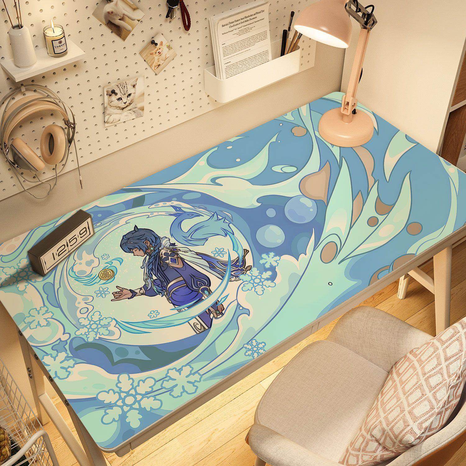 原神桌垫二次元通用桌垫书桌防油防烫由定制裁剪原神鼠标桌垫一体,个性定制/设计服务/DIY,鼠标垫,淘宝优惠券,粉丝福利购,淘宝优惠卷