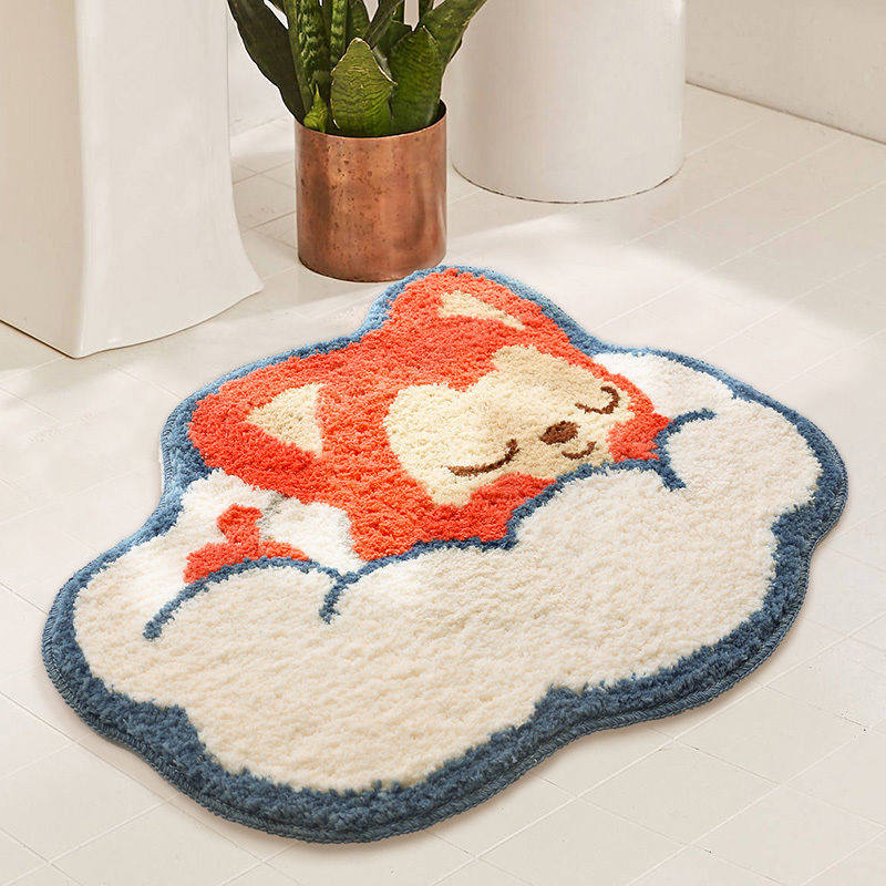 可爱云朵地垫卡通阿狸浴室卫生间吸水防滑脚垫子门口脚垫卫浴地毯