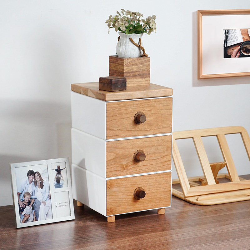 原创桌面抽屉式收纳盒实木贴面办公桌玄关文具化妆品整理储物盒,收纳整理,桌面收纳盒,淘宝优惠券,粉丝福利购,淘宝优惠卷