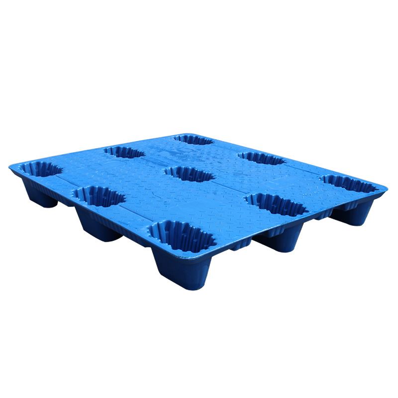 塑料托盘叉车1111吹塑九脚仓库垫仓板栈板货物卡板塑胶垫板加厚i.