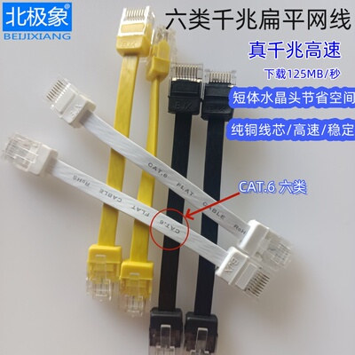 北极象扁平六类千兆无氧纯铜网线