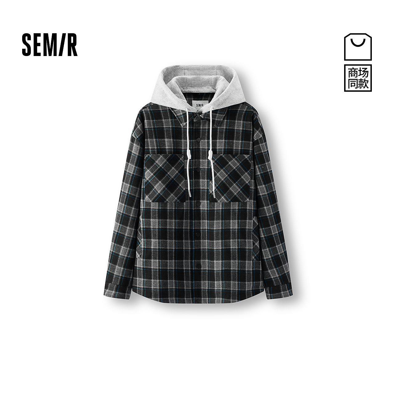【商场同款】森马夹克男春经典衬衫格纹外套2026新款107126108101,男装,夹克,淘宝优惠券,粉丝福利购,淘宝优惠卷
