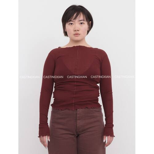 CASTING｜Baserange 有机棉木耳边长袖T恤PAMA LONG SLEEVE TEE
