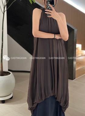 CASTING无隅｜YANGKEHAN 雾蓝色笼纱连衣裙