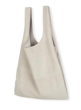 CASTING无隅｜CORTANA 25春夏U bag 石灰色麂皮LOGO托特包手提包