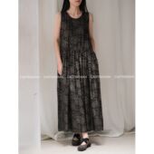 26早春 CASTING无隅｜UMA WANG 铜氨丝多色花卉图腾圆领背心裙