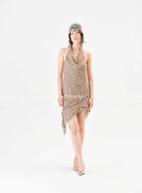 CASTING无隅｜RUIbuilt 26春夏 多色真丝豹纹烧花连衣裙