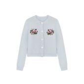 CASTING无隅｜SHUSHU 多色刺绣串珠圆领针织开衫 TONG 25AW