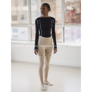 CASTING无隅｜Baserange 有机棉木耳边明线弹力长袖上衣打底衫