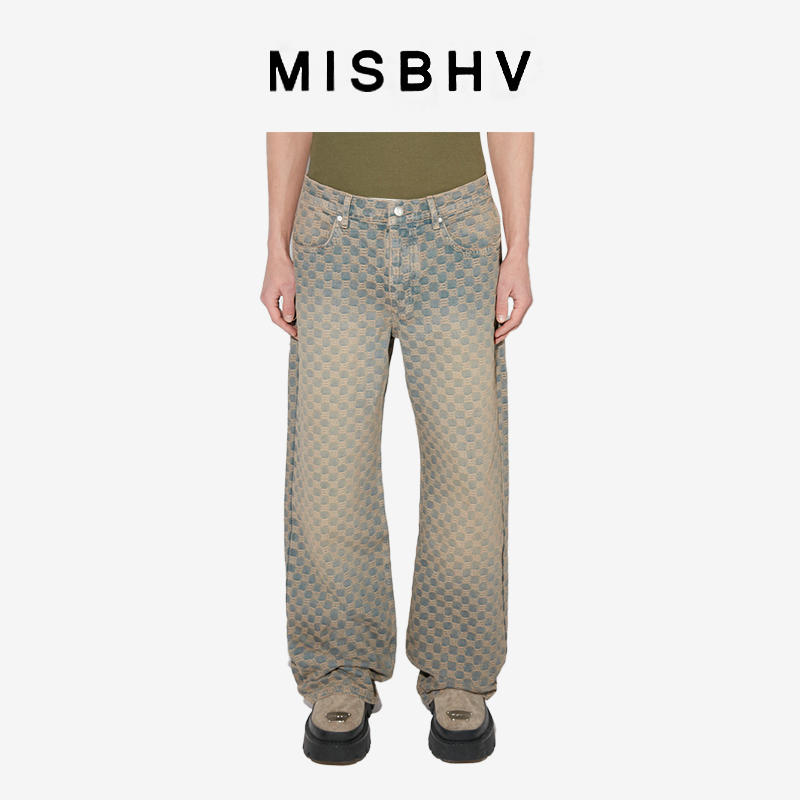 MISBHVJACQUARD MONOGRAM牛仔裤
