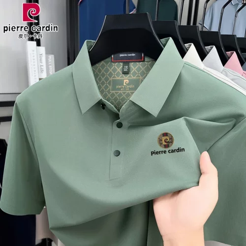 皮尔卡丹夏季男士T恤免烫POLO衫