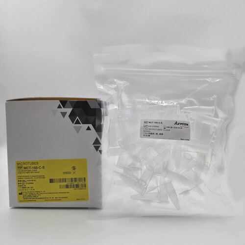 axygen  MCT-150-C-S  1.5mL微量离心管，聚丙烯，透明，无菌