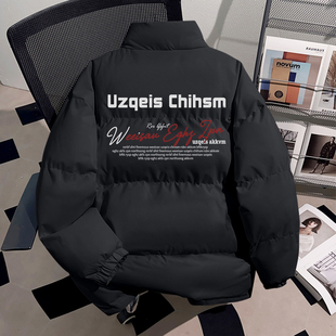 真维斯美式高街简约潮牌90白鸭绒面包羽绒服男女冬季休闲保暖外套