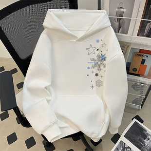 真维斯美式潮牌cleanfit重磅连帽卫衣男女款休闲简约百搭冬季帽衫