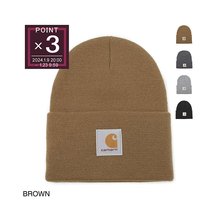 针织帽小便帽男式 a18 brn carharttbrown 手表 日本直邮Carhartt