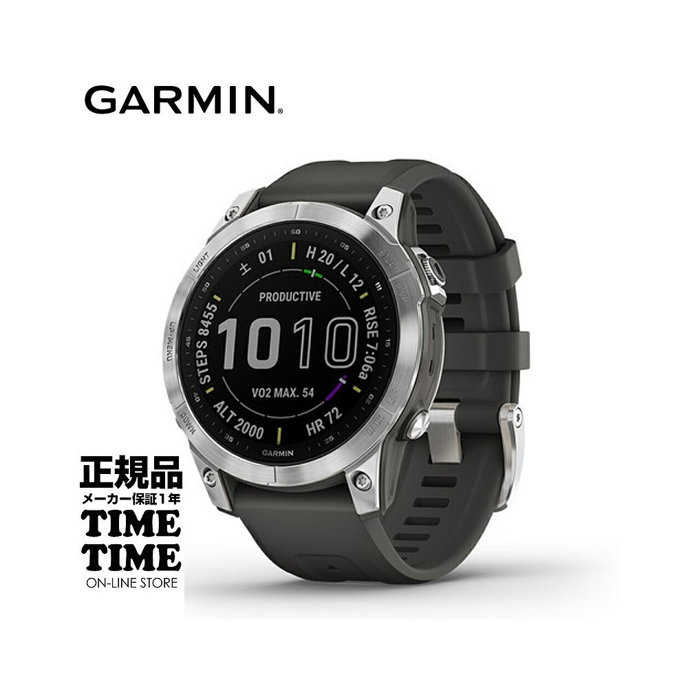 日本直邮GARMIN fenix 7银/石墨 010-02540-04血氧追踪 Suica