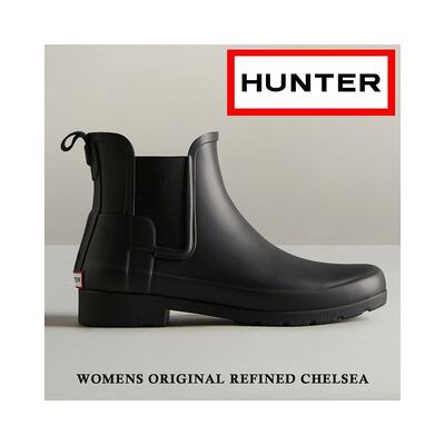 日本直邮Hunter 雨靴女士 ORIGINAL REFINED CHELSEA Original Re