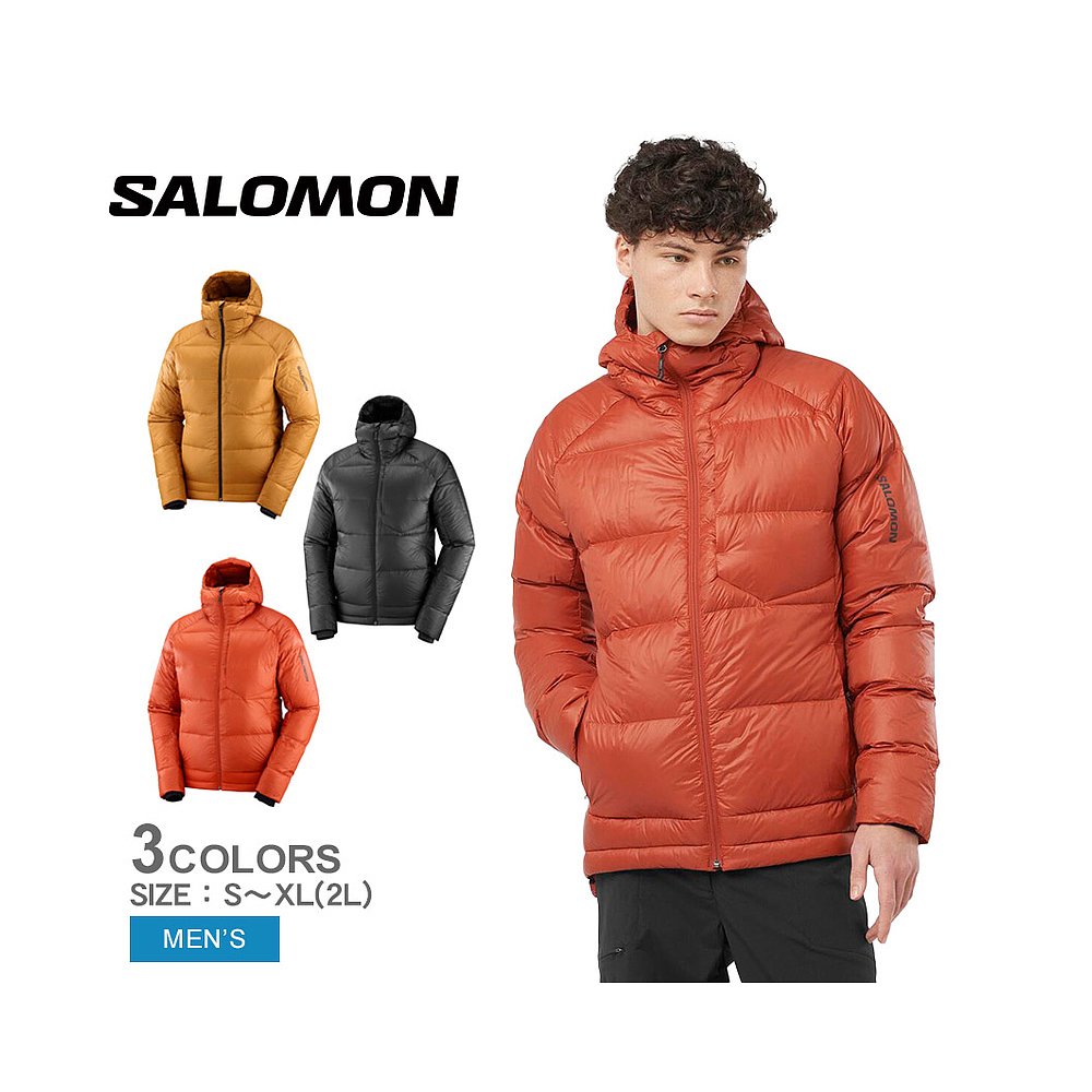 日本直邮萨洛蒙羽绒服SALOMON Outline Down男款橙黑OUTLINE DOWN