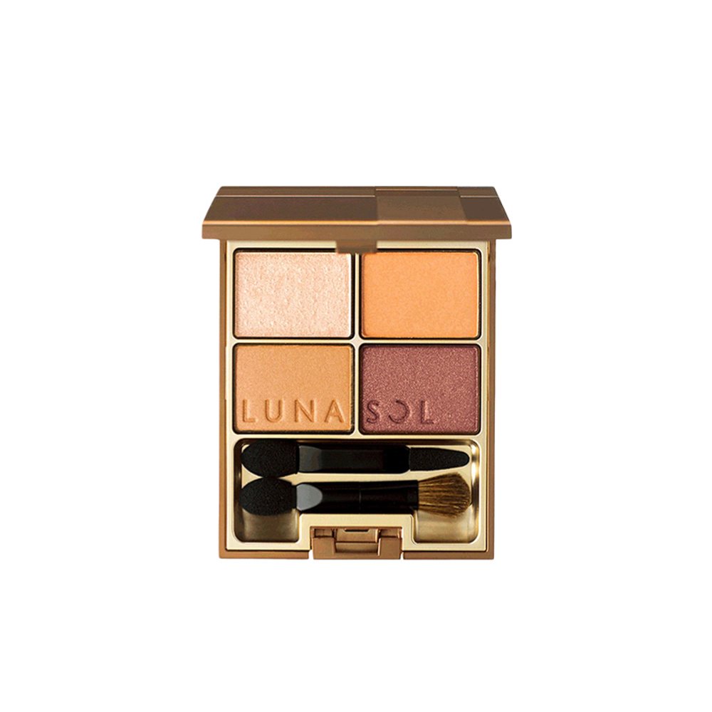 日本直邮LUNASOL 日月晶采光透美肌大地色眼影#02 Beige Orange