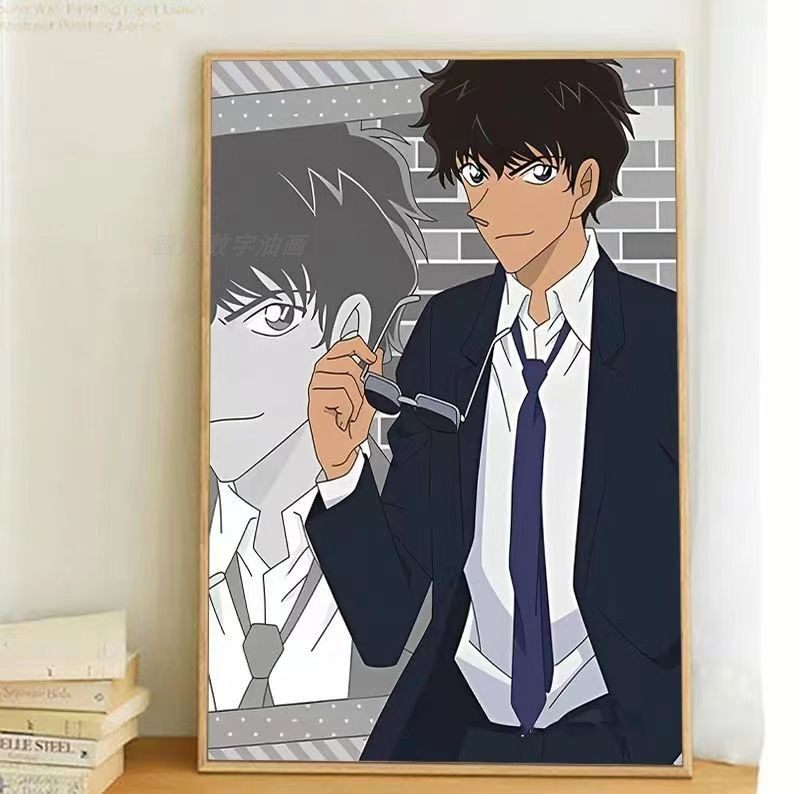 松田阵平diy数字油画动漫装饰画