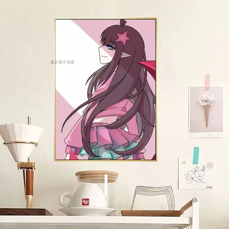 凹凸世界凯莉DIY数字油画装饰画